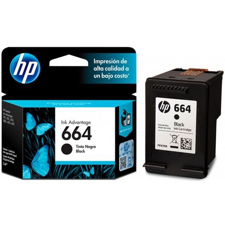 Cartucho de Tinta HP 664 Negra Original - Promart