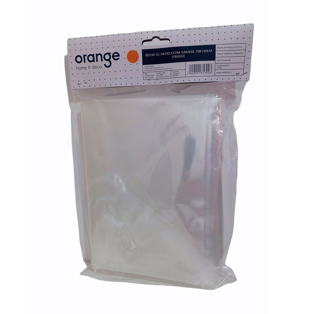 Bolsa al vacío extra grande 70x150cm Orange
