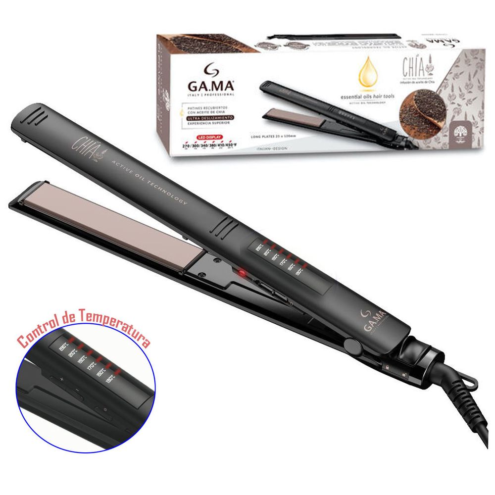 Plancha Alisadora Gama Led Chia Ceramic Ion - Promart