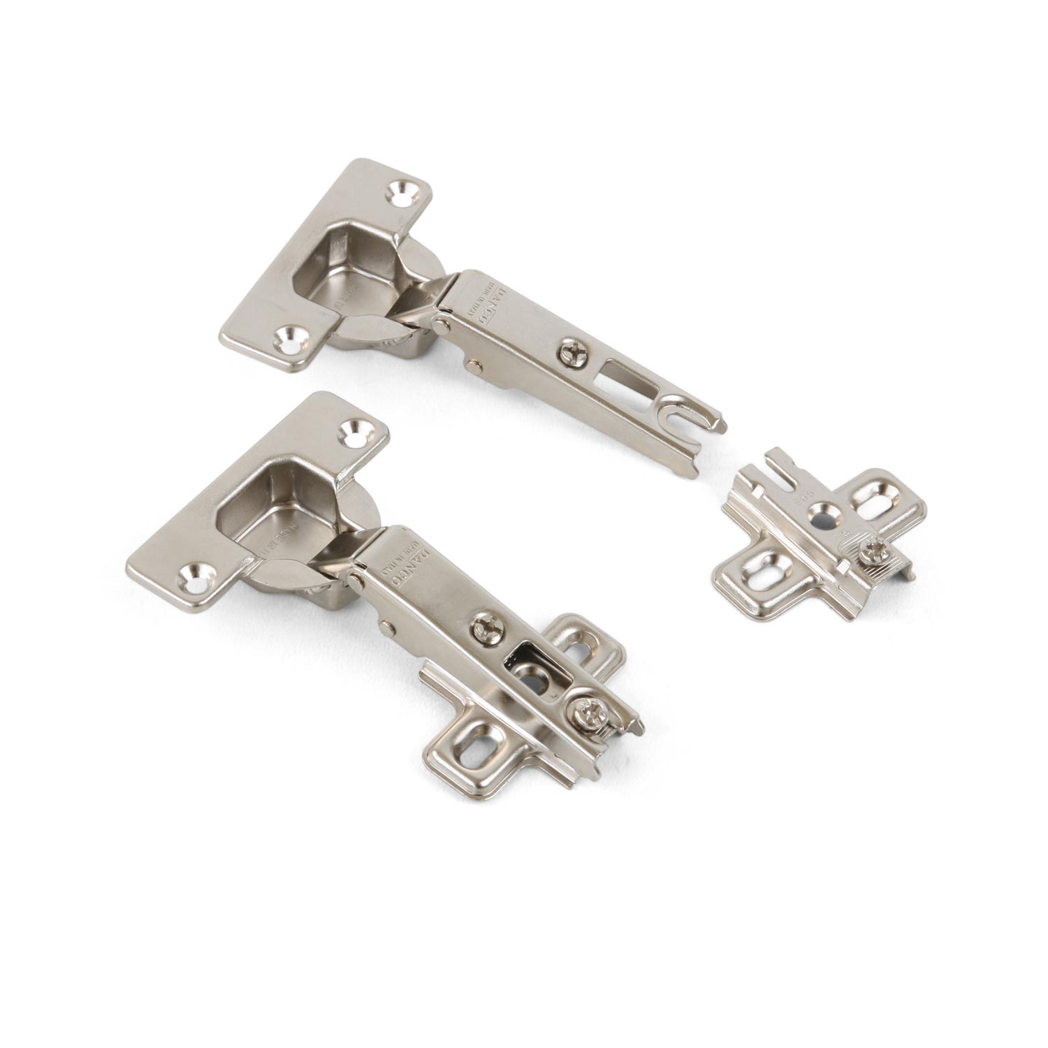 Bisagra Lateral Ducasse Premium 864P44 de Acero Brillante 35 mm con Regulación Tridimensional