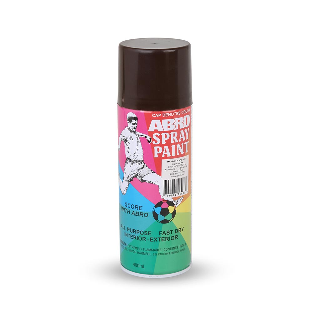 Spray Acrílico Marrón Oscuro Abro 400 ml