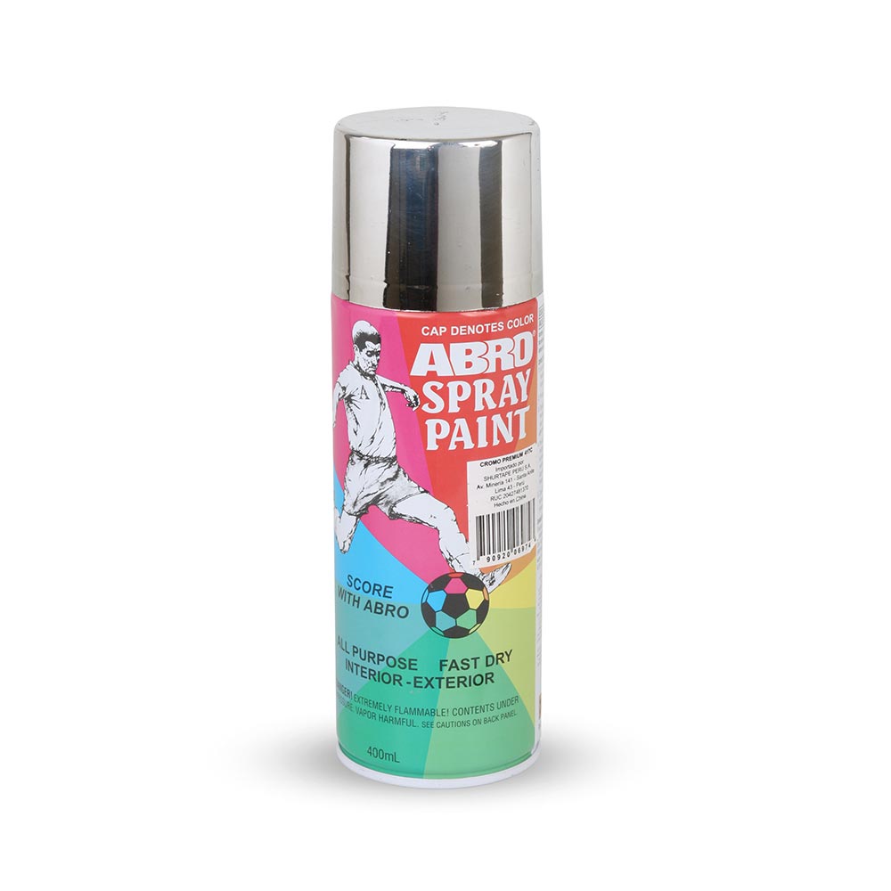 Spray Metálicos Premium Cromo Abro