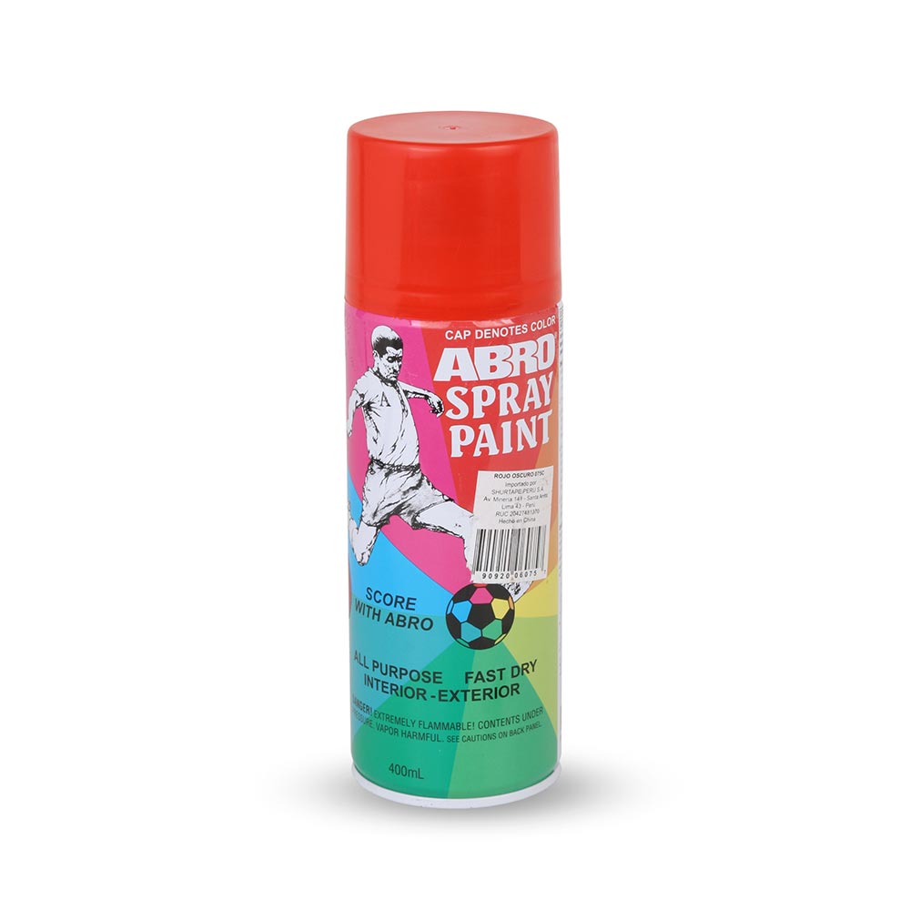 Spray Acrílico Rojo Oscuro de Alta Calidad Abro