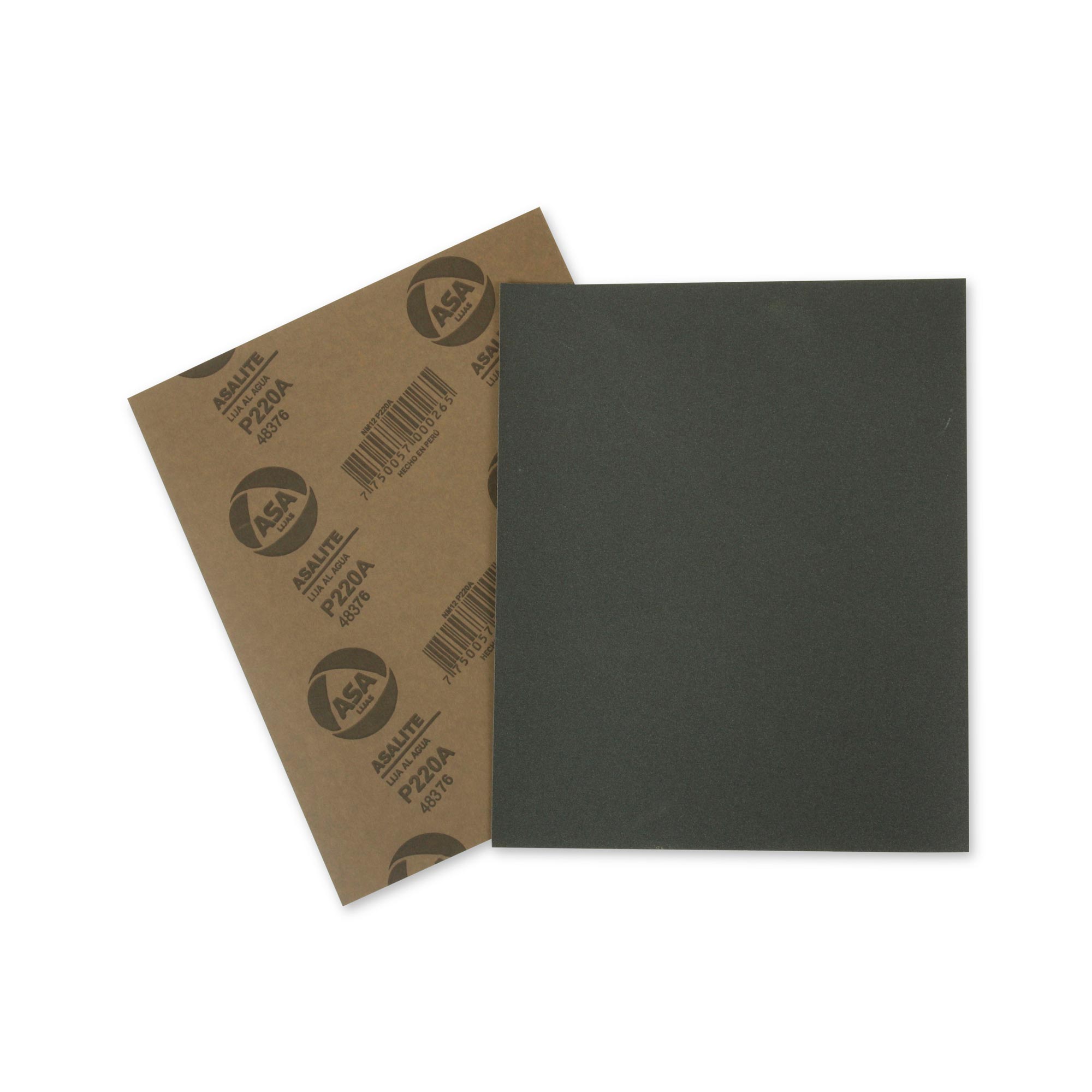 Lija al Agua 3M Grano 220 Impermeable Negro de 28x23 cm