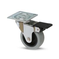 Garrucha plataforma con freno 2 1/2"" 50 kg
