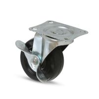 Garrucha plataforma con freno 2-1/2"" 40 kg