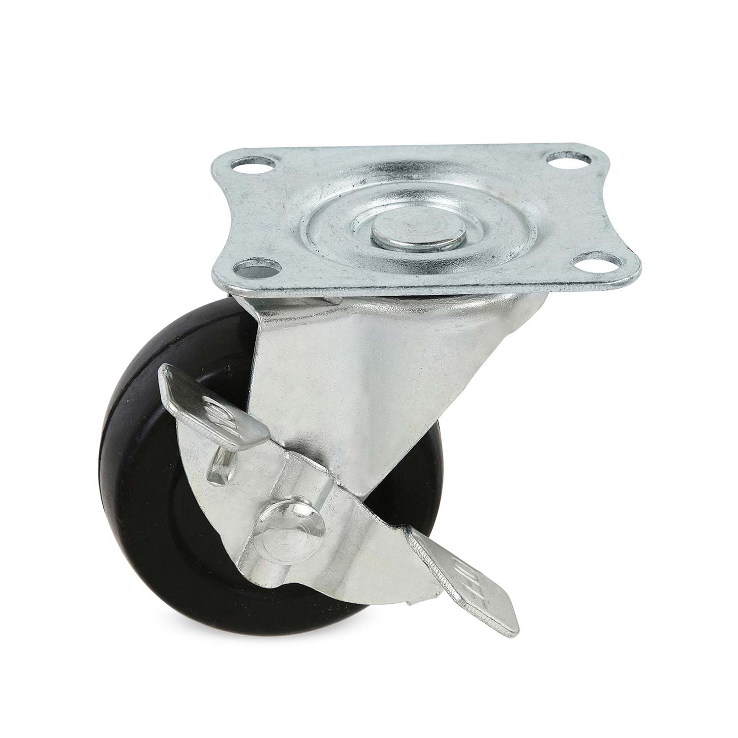 Garrucha plataforma con freno 2" 30 kg