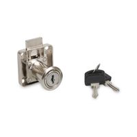 Cerradura para cajón niquelada 30 mm