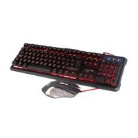 Kit Teclado/Mouse  Halion HA-515C Odin Gamer Retroiluminado