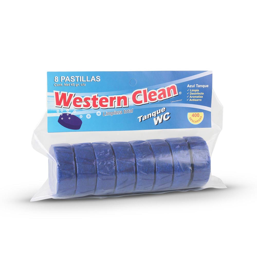 Pastilla para Tanque Western Clean Bolsa x8 und Big Blue