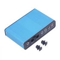 Tarjeta de Sonido Externa USB 5.1 Audio Micrófono 6 Canales