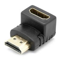 Adaptador Union HDMI Macho a HDMI Hembra Acople 1080p Codo