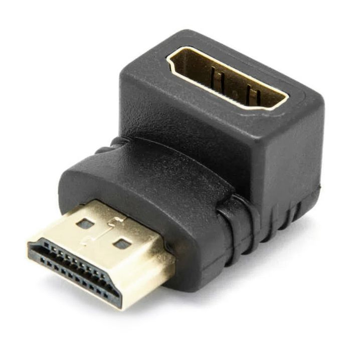 Adaptador Union HDMI Macho a HDMI Hembra Acople 1080p Codo
