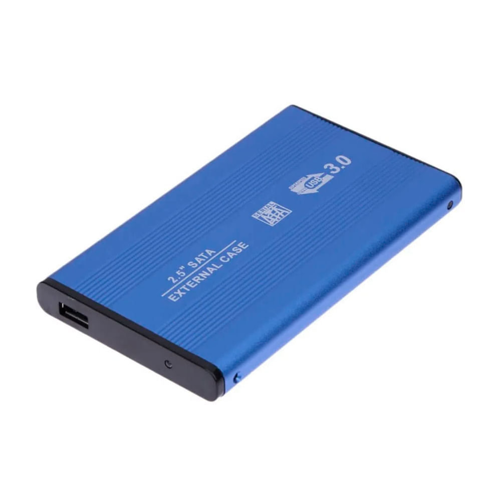 George Stevenson Tóxico Antídoto Case Disco Duro Externo Sata 2.5" USB 3.0 Laptop PC Portátil Notebook Azul  - Promart