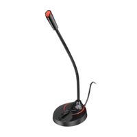 Micrófono USB Audio USB Unidireccional Mic Soporte para PC