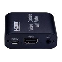 Capturadora de Video USB 3.0 HDMI Capture con Audio y Micrófono 4K
