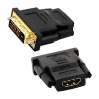 Adaptador Convertidor Dvi Macho 24 + 1 a HDMI Hembra