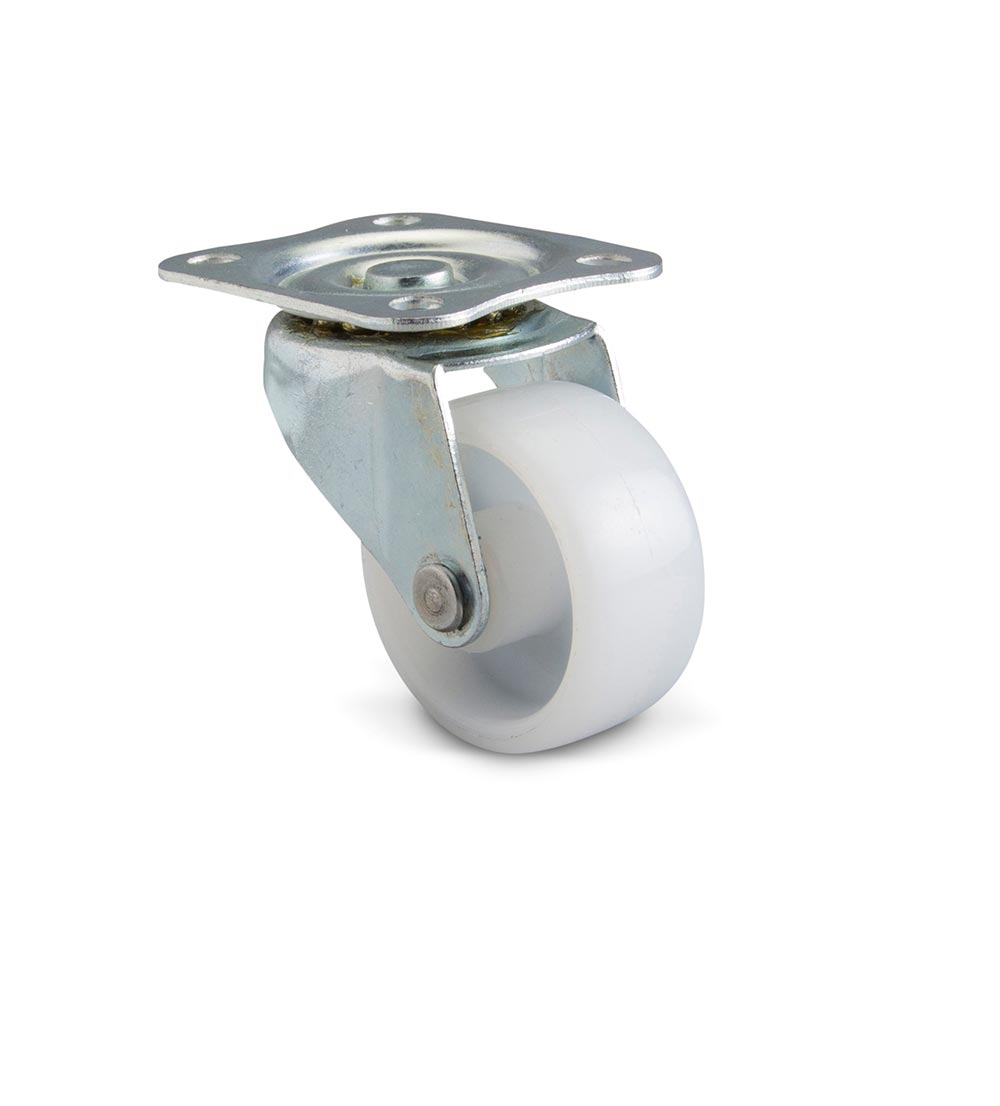 Garrucha plataforma blanca 1 1/2" 25 kg