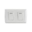 Conmutador Doble Blanco Basic