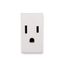 Tomacorriente Americano 1M Blanco Habitat 21
