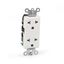 Toma doble universal para empotrar 15A 250V L/T Blanco
