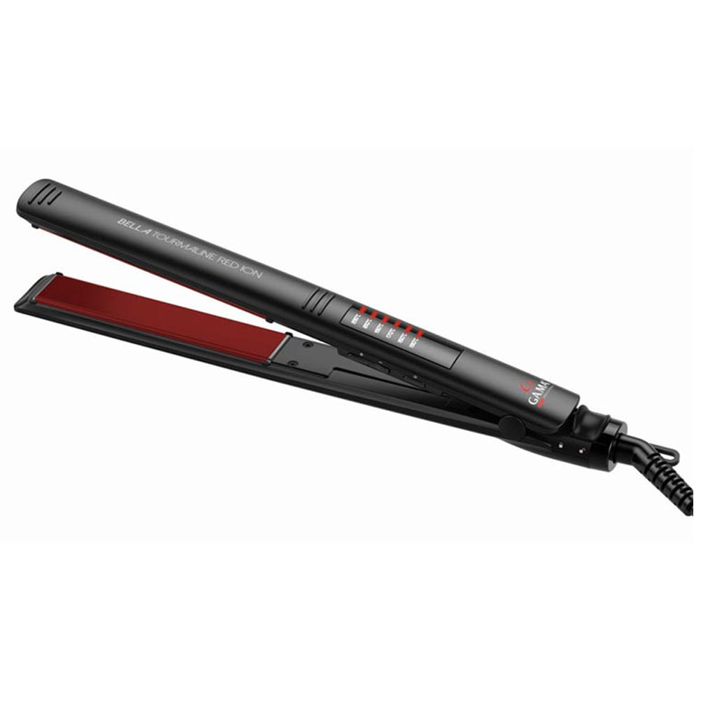 Plancha Alisadora Gama LED Bella Tourmaline Red Ion - Promart