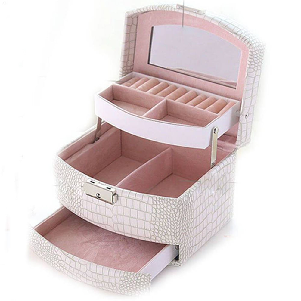 Organizador de Joyas Sm 8339-2 3Niveles Pequeño con Llave
