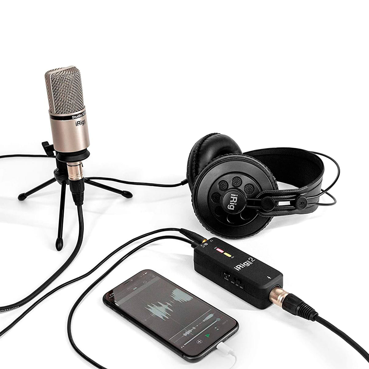 Paquete de Micrófono para Podcast Zoom Zum 2 con Micrófono Zum 2 Audífonos  Soporte de Escritorio - Promart