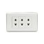 Tomacorriente Triple Blanco Deco