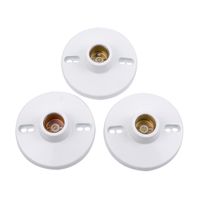 Socket Plano Werken E27 Blanco Packx3