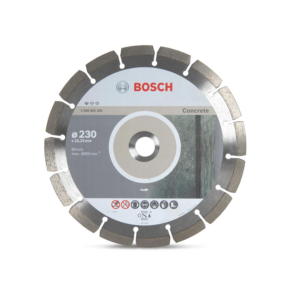 Estable Me gusta desinfectante Disco diamantado segmentado Bosch 230x22,23x2,3x10mm/Standard para concreto  - Promart