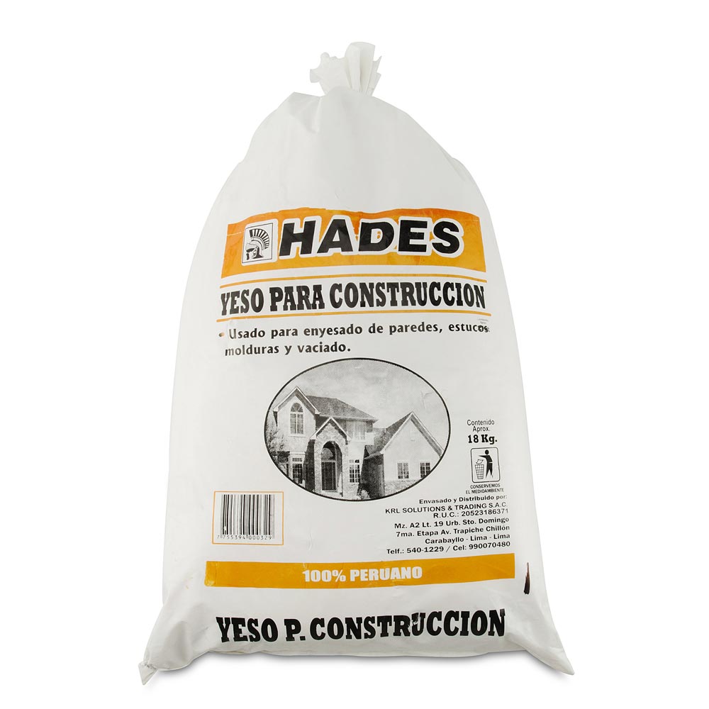 Yeso para construcción Bolsa x 18 kg Promart