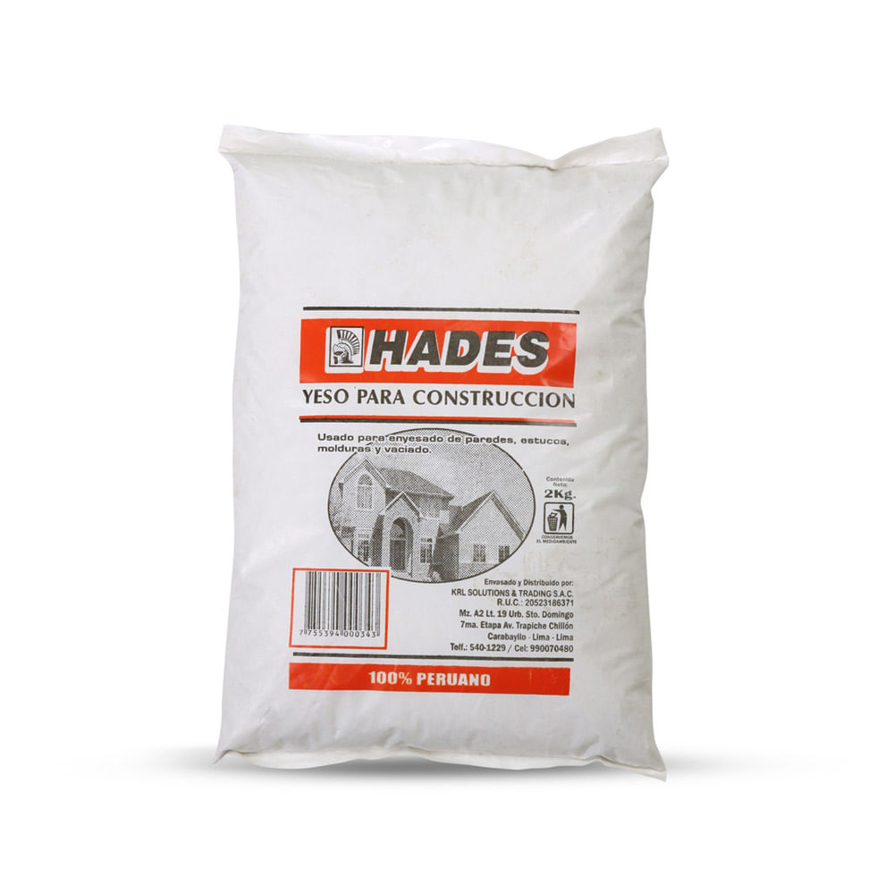 Yeso para construcción Bolsa x 2 kg Promart