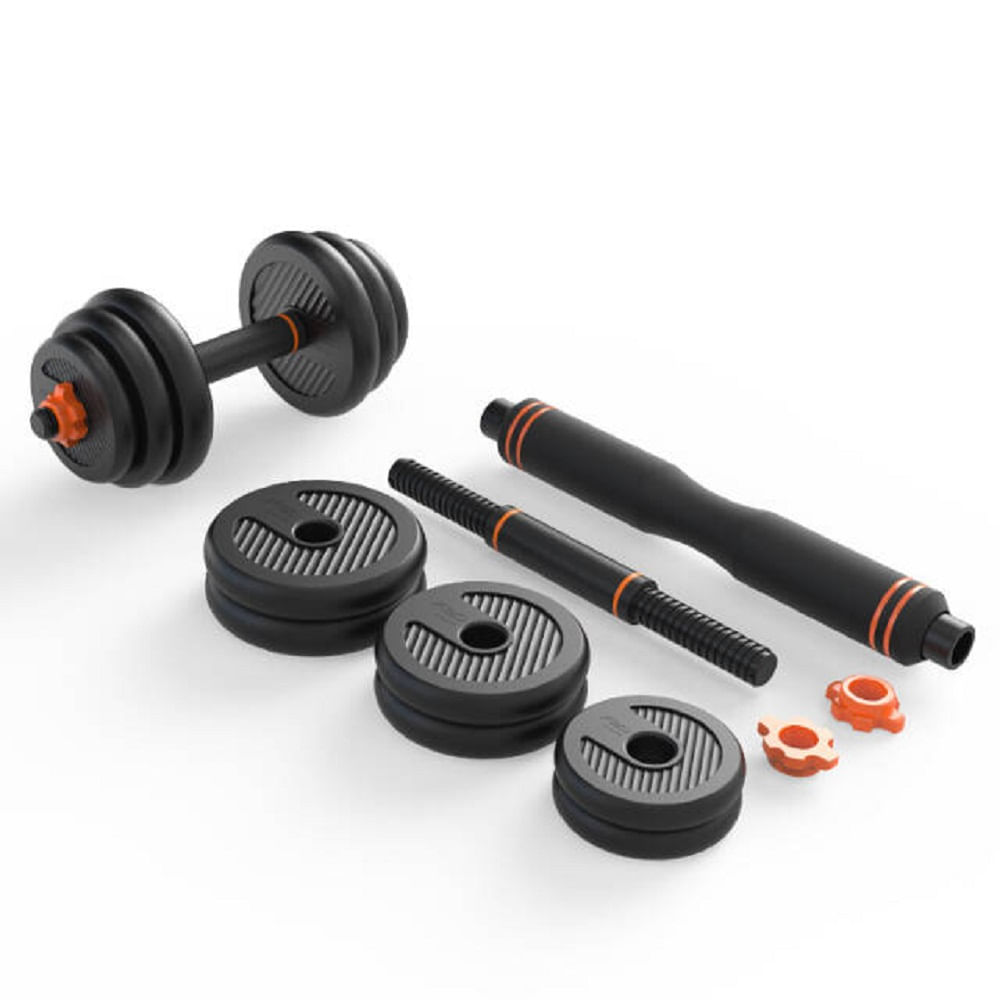 Set Pesas de 20kg Convertible a Barra y Pesa Rusa