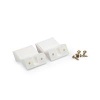 Unión Doble de Plástico Global Trader Modelo Doble Blanco Mate (4 unidades)