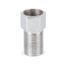 Acople largo bronce cromado 1/2"