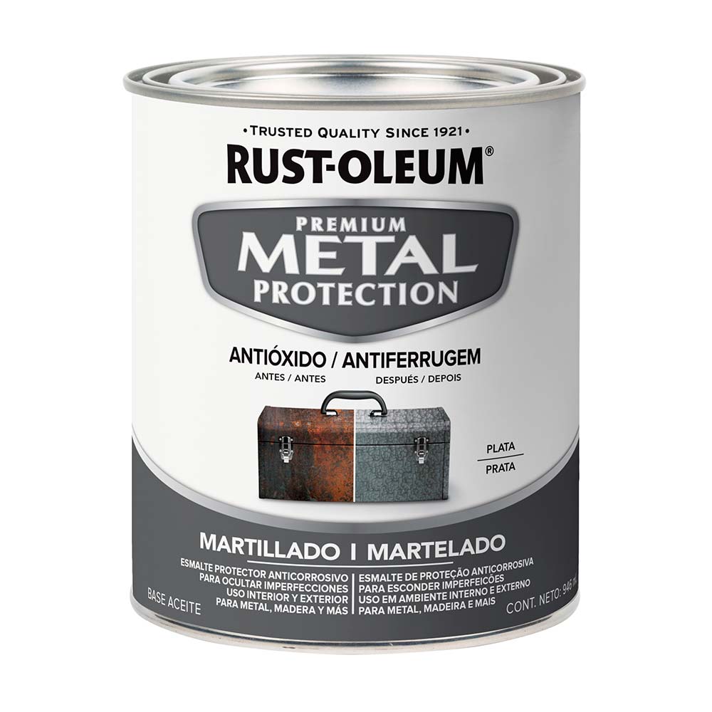 Metal protection Plata martillado 0,946 Lts - Promart