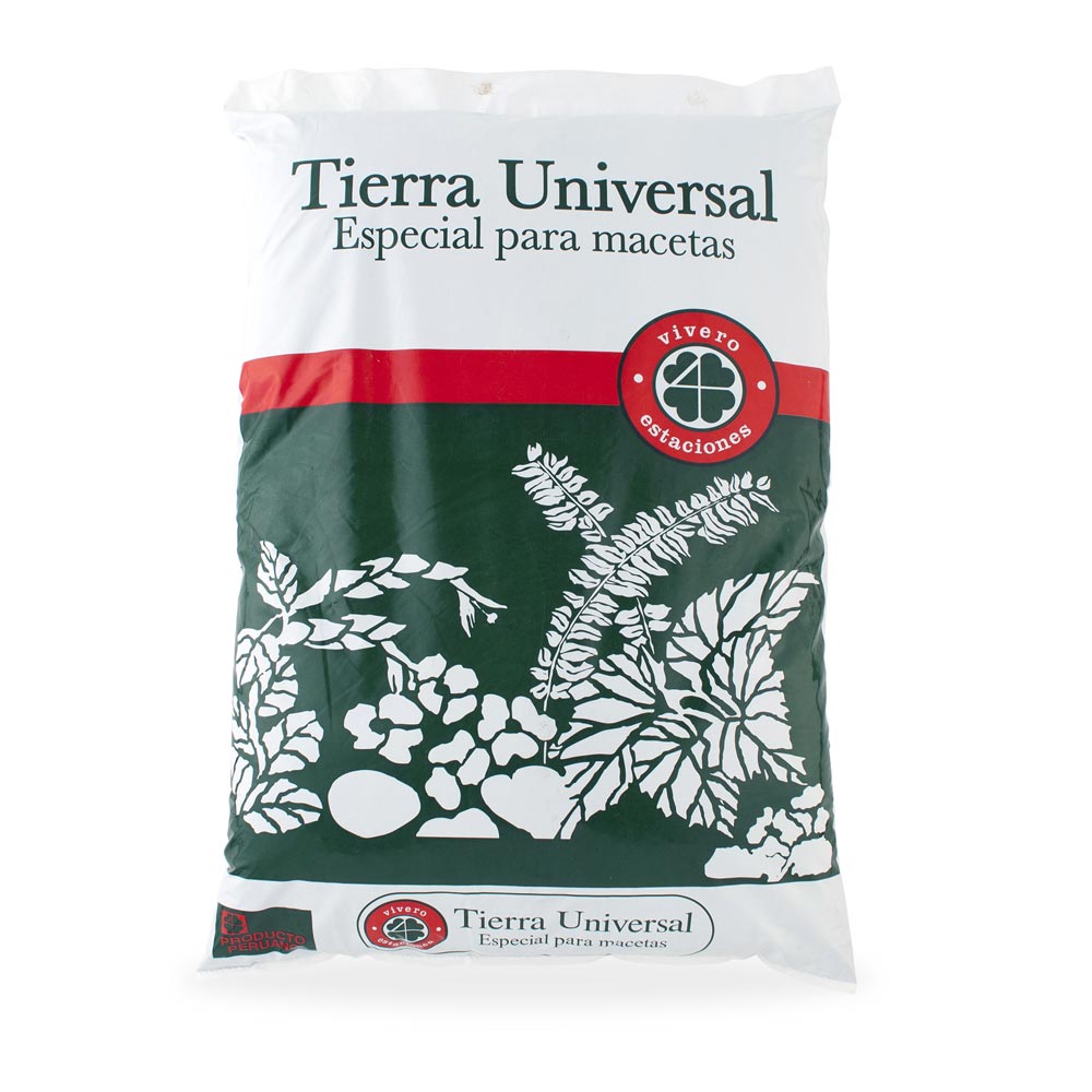Tierra Universal 4Estaciones 18 kg Marrón para Macetas y Jardines