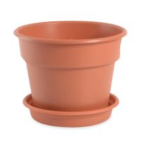 Maceta Circular Reyplast Dura kotta Terracota 23x18cm con Plato