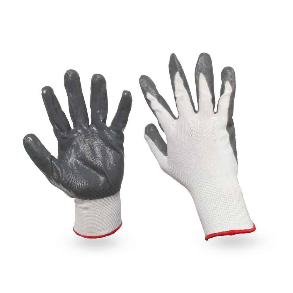 Guante de nitrilo para jardín Orange