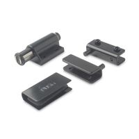 Set de Accesorios para Puerta de Vidrio Zender en Acero/Plástico Gris Mate