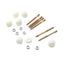 Perno de anclaje para inodoro + Capuchón Blanco x6 unidades