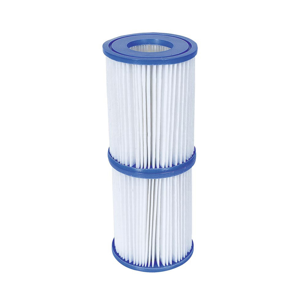 Filtro Bestway de Plástico Cilíndrico Blanco para Piscina