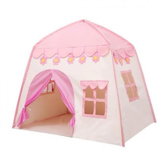 Casa casita Carpa Infantil de Tela Lona Castillo Princesa Plegable Rosado