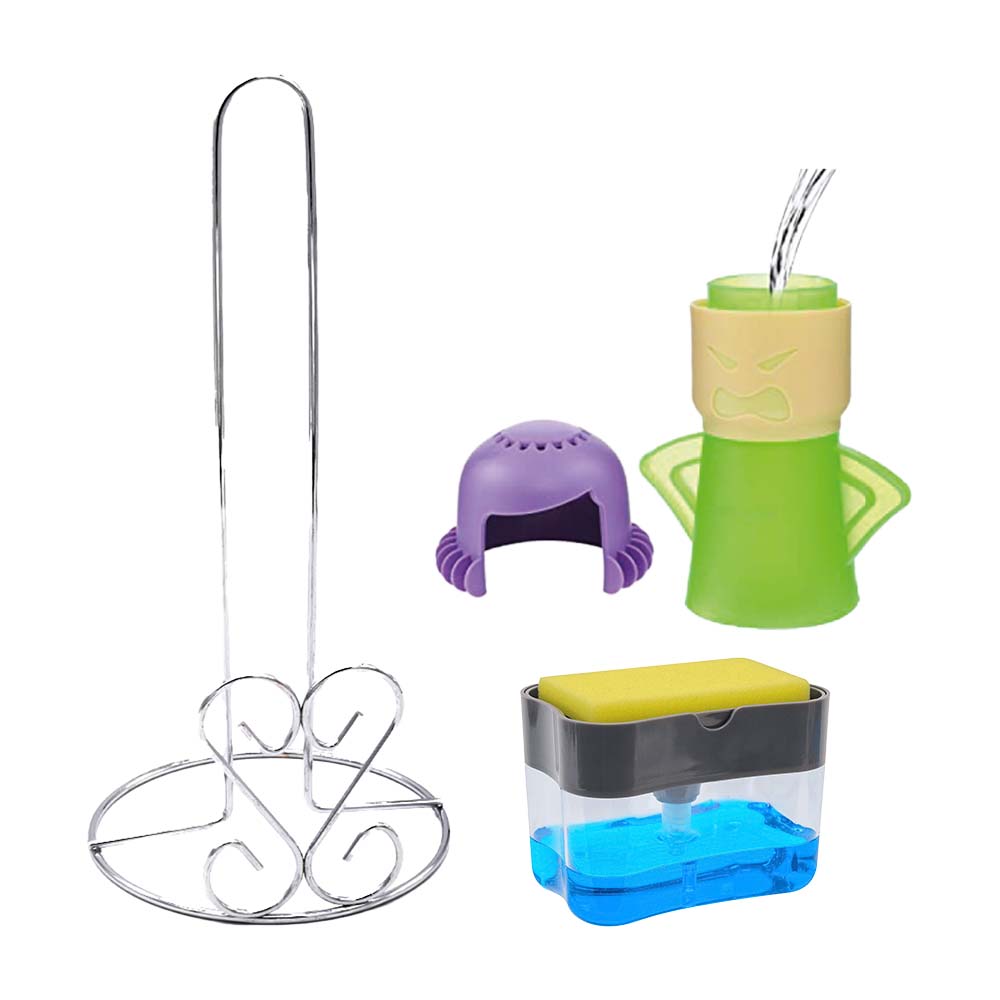 Combo Cocina: Dispensador de jabón+Limpiador para Microondas + Porta Papel  Toalla - Promart