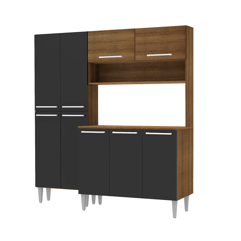 Mueble de cocina Emily Negro 170cm - Promart