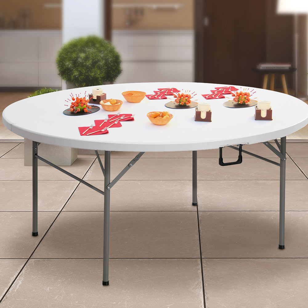 Mesa redonda plegable 154cm Promart