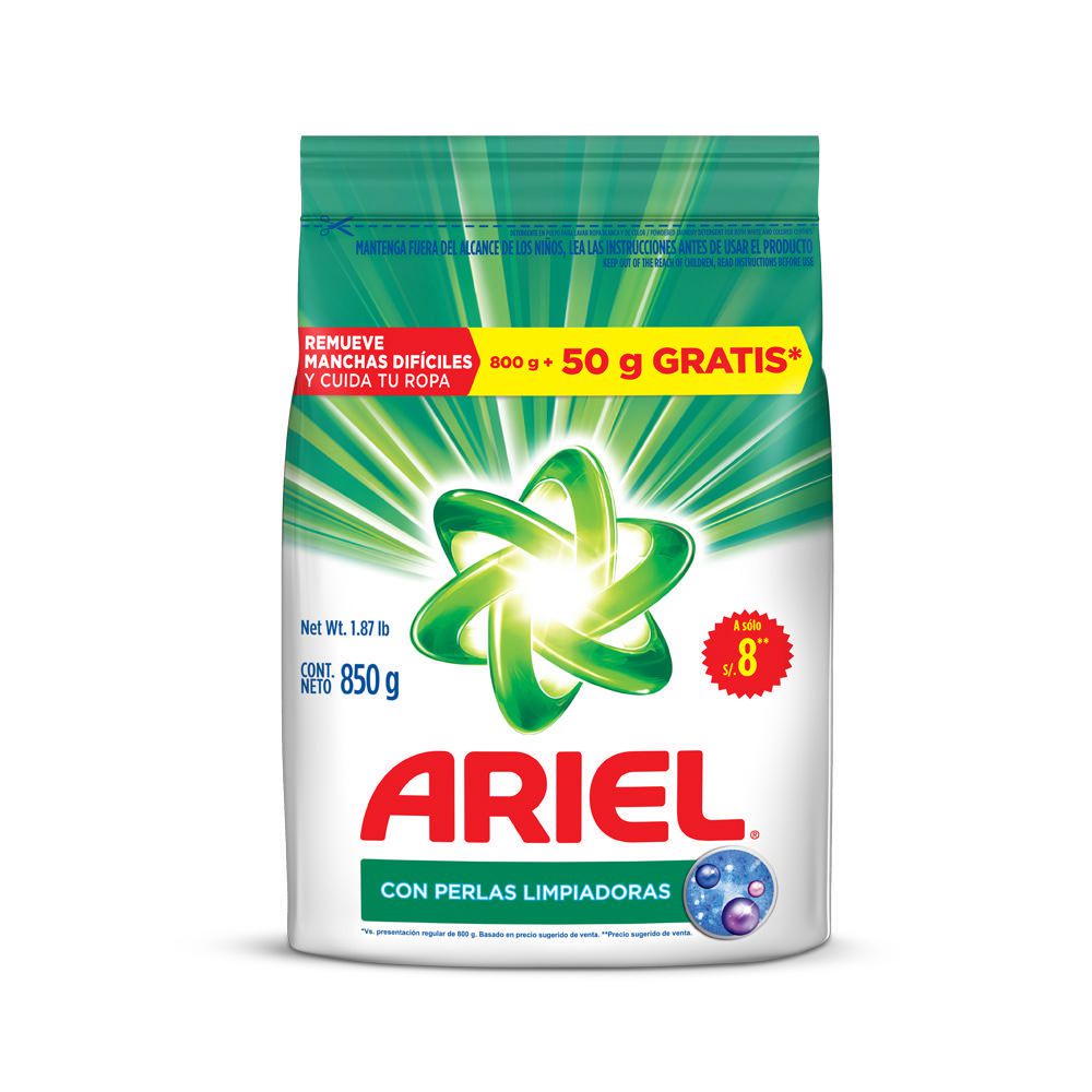 Detergente Ariel Regular 800g - Promart
