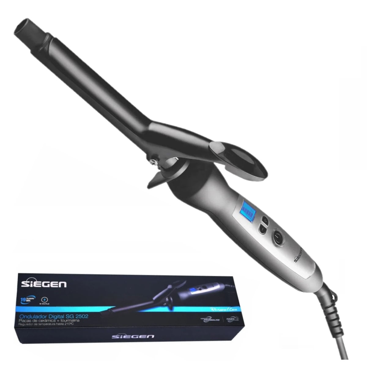 Ondulador Rizador Digital Siegen Sg 2502 Tourmaline - Siegen | Knasta Chile