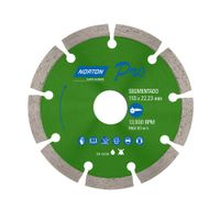 Disco de Corte Diamantado Norton Pro Segmentado 110 mm Plata
